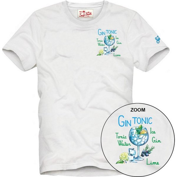 t-shirt uomo mc2 saint barth - t-shirt man gin glass 01n emb - n.d.