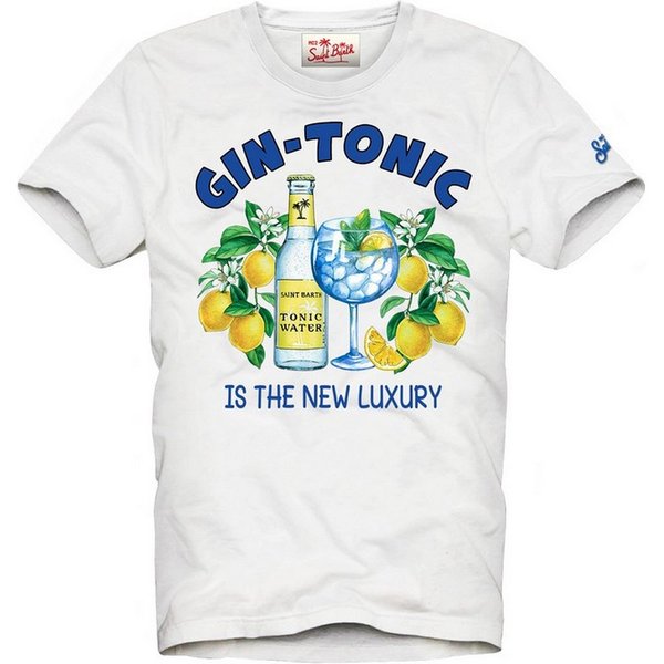 T-Shirt Uomo Mc2 Saint Barth - T-Shirt Man Gin Lemon Summer 01N - N.D.-image