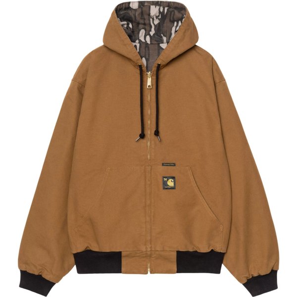 Giacca Carhartt Wip 50 Years Anniversary Og Active Jacket Canvas - Hamilton Brown / Camo Treb Rinsed-image
