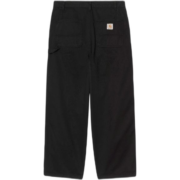 pantaloni carhartt wip holden pant - black garment dyed