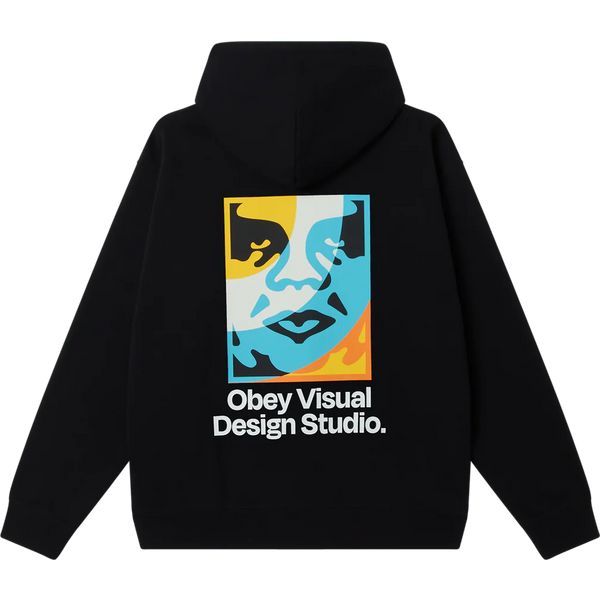 Felpa Obey Visual Design Studio Fleece - Black-image