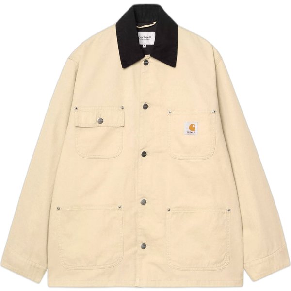 giacca carhartt wip og chore coat - barchan / black rinsed