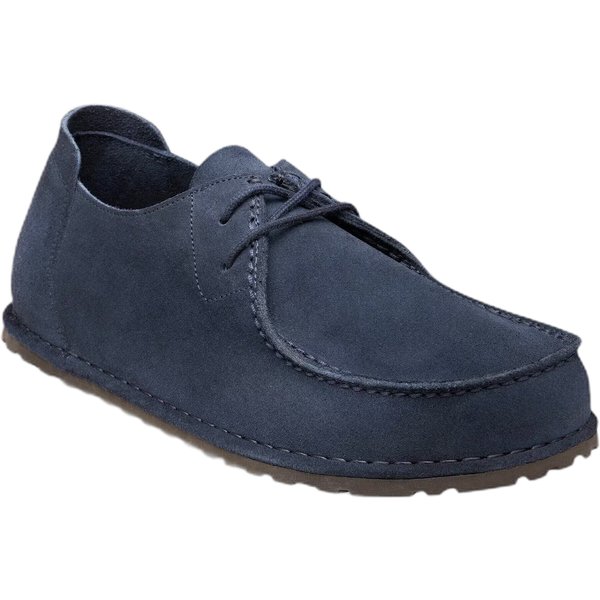 scarpe birkenstock utti lace suede leather - new navy