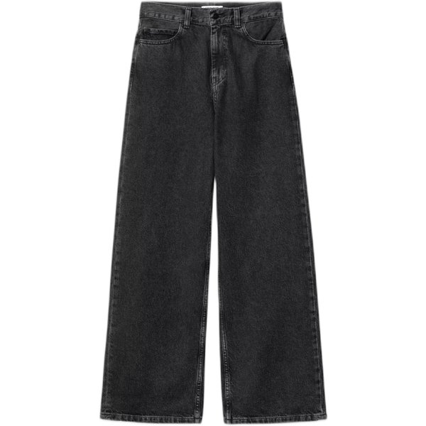 jeans carhartt wip w' jane pant - black heavy stone wash