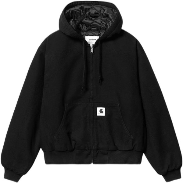giacca carhartt wip w' og active jacket - black rinsed