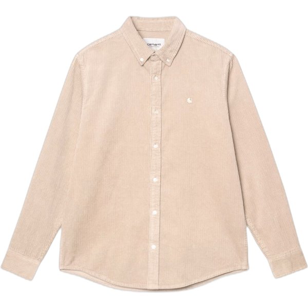 camicia carhartt wip l/s madison cord shirt - wall