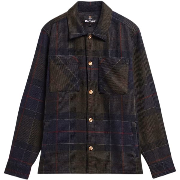 camicia barbour oversized tartan overshirt - shadow classic tartan