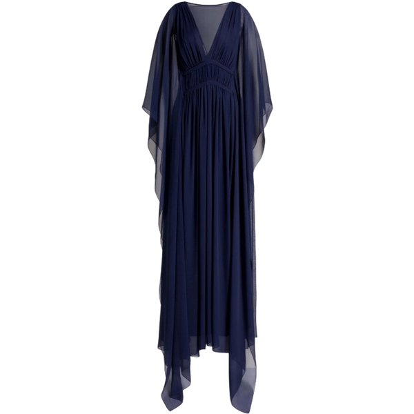vestiti da sera e cerimonia donna alberta ferretti - abito creponne - blu