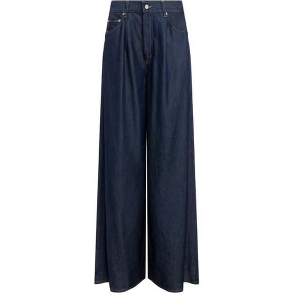 Jeans Donna Dondup - Jeans 5 Tasche Wide Leg - Blu-image