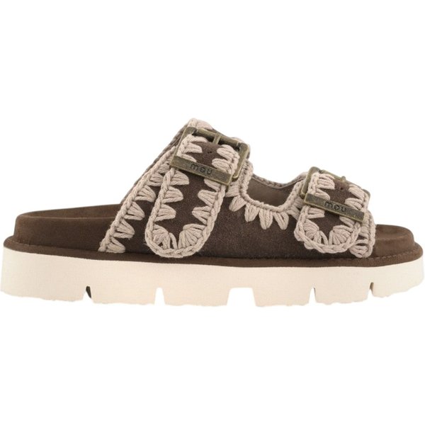 sandali donna mou - bio sandal two bruckles - marrone