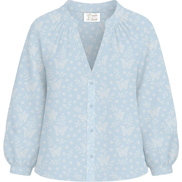Bluse E Camicie Donna Mc2 Saint Barth - Liona Cotton Butterfly Embry 31 - N.D.-image