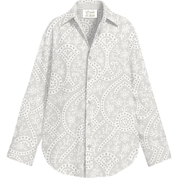 bluse e camicie donna mc2 saint barth - cristal sangallo lineware embry 01 - n.d.