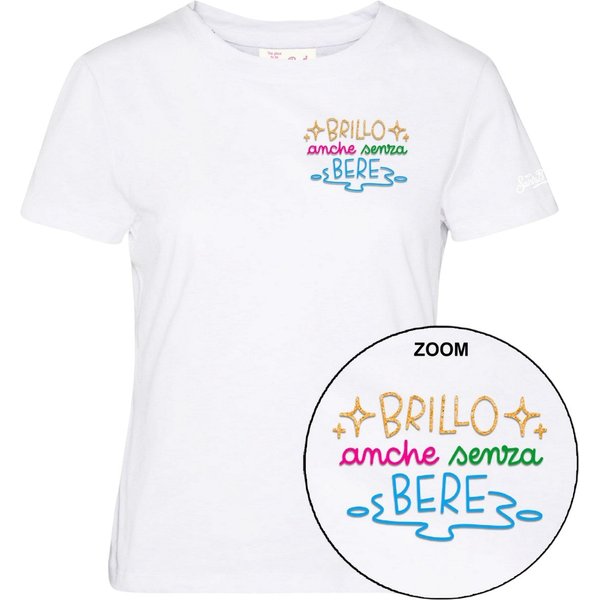 T-Shirt Donna Mc2 Saint Barth - Emilie Woman Cotton T-Shirt - N.D.-image
