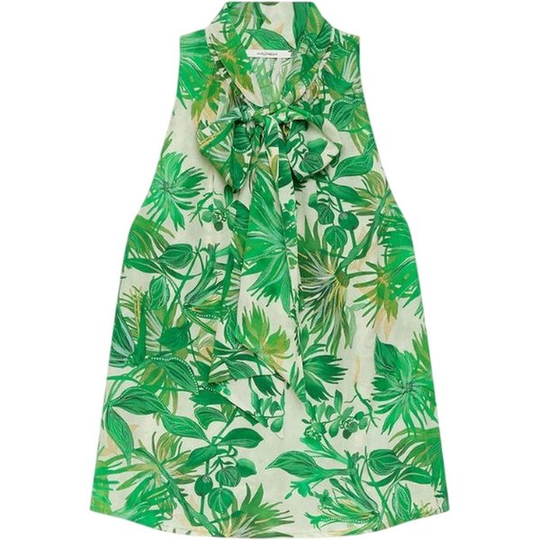 Canotte E Top Donna Maliparmi - Top-Botanical Jun - Verde-image