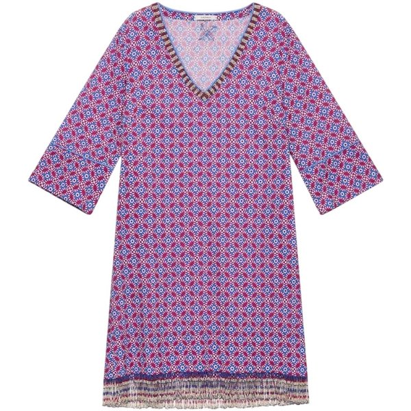 Vestiti Casual Donna Maliparmi - Abito-Floral Spin - Blu-image