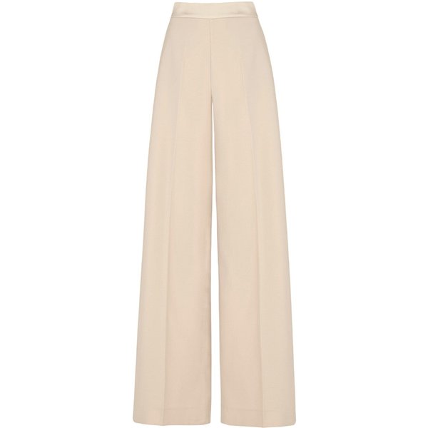 pantaloni donna d.exterior - m-enver satin pant palazzo - bianco