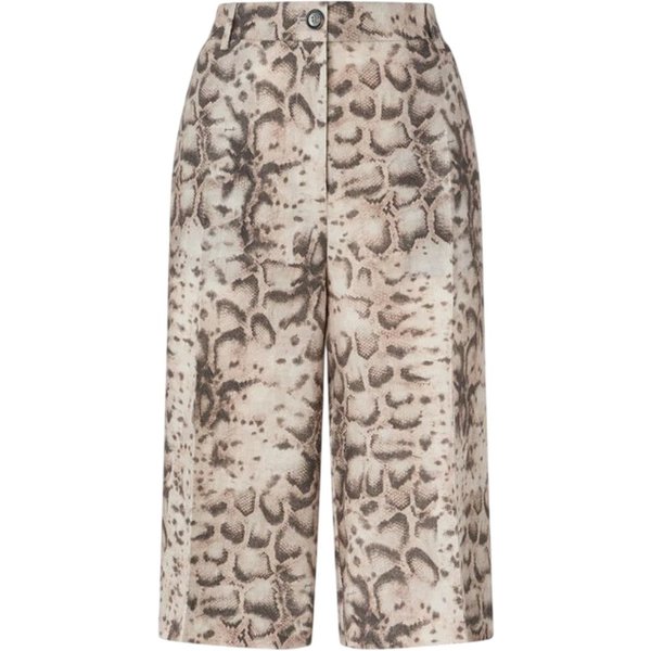 bermuda donna pinko - cattolica bermuda tela di lino - beige