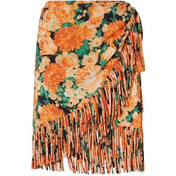 Gonne Casual Donna Pinko - Nuoro Gonna Tela Washed - Arancione-image