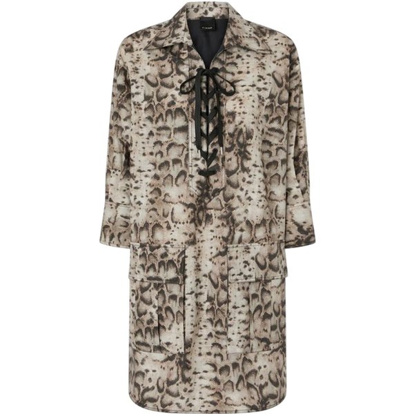 Vestiti Casual Donna pinko - Agra Abito Popeline Stampato - Beige-image