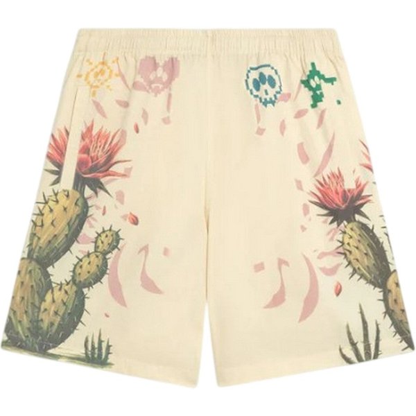 pantaloncini unisex barrow - popeline shorts - beige
