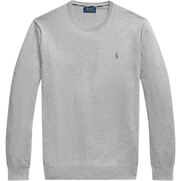 maglie uomo ralph lauren - ls sf cn pp-long sleeve sweater - grigio