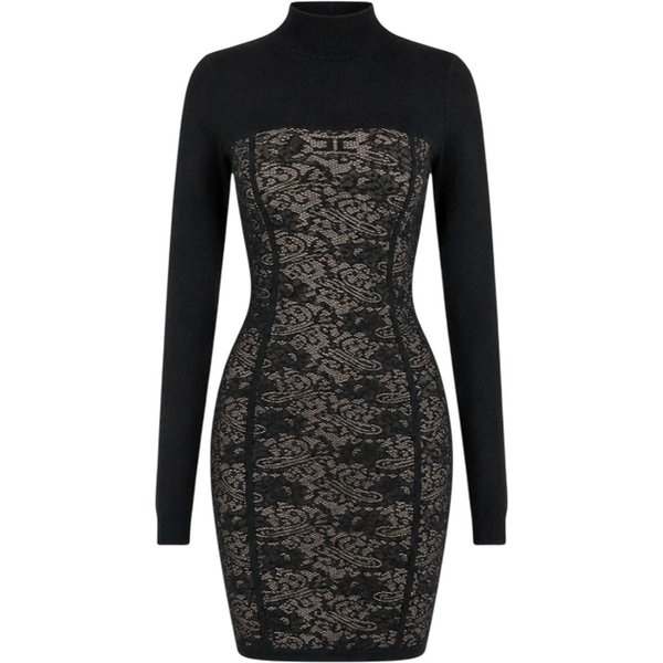 vestiti da sera e cerimonia donna elisabetta franchi - abito di maglia - nero