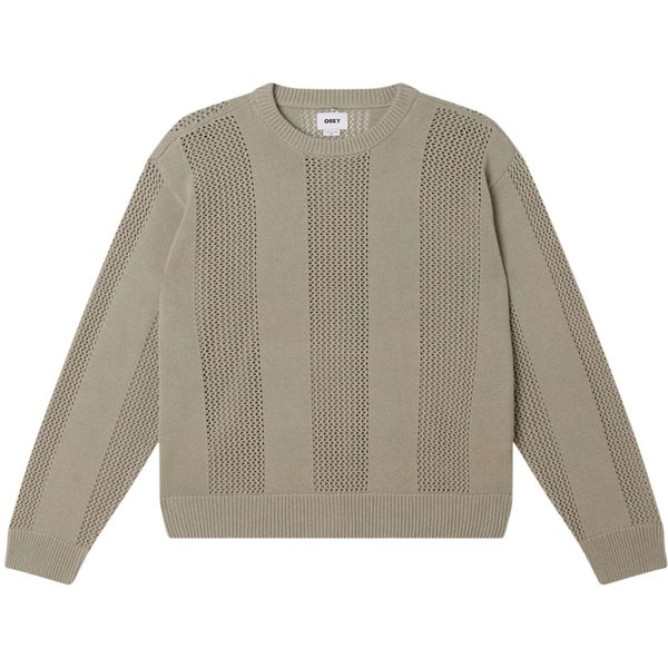Obey Classic Crochet Sweater Maglioncino In Cotone Leggero - London Fog-image
