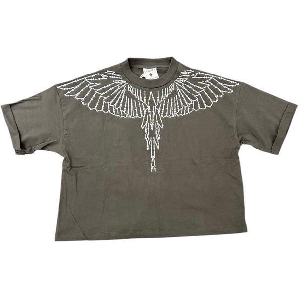 T-Shirt Crop Donna County OF Milan Con Ali Di Coralli-image
