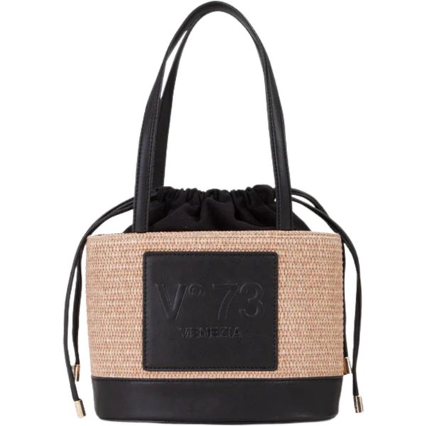 Borsa A Spalla Donna V 73 Shopping CAT Naturale Nero-image