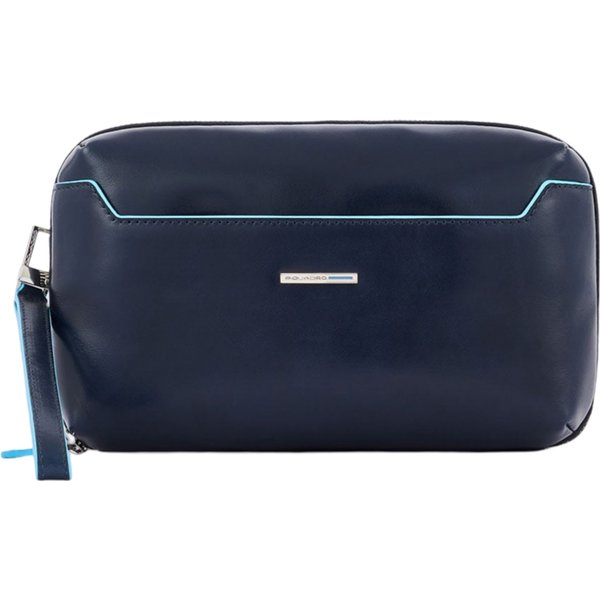 Pochette 2 Scomparti Con Portacarte Uomo Piquadro AC5940B2R-BLU2 Blu-image
