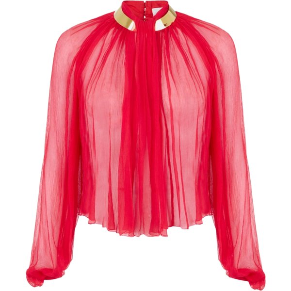 Blusa CON Elisabetta Franchi Collo Gioiello-image