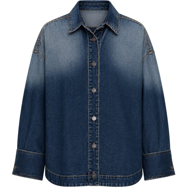 CAMICIA LUNGA GOD SAVE DENIM IN DENIM SLAVATO