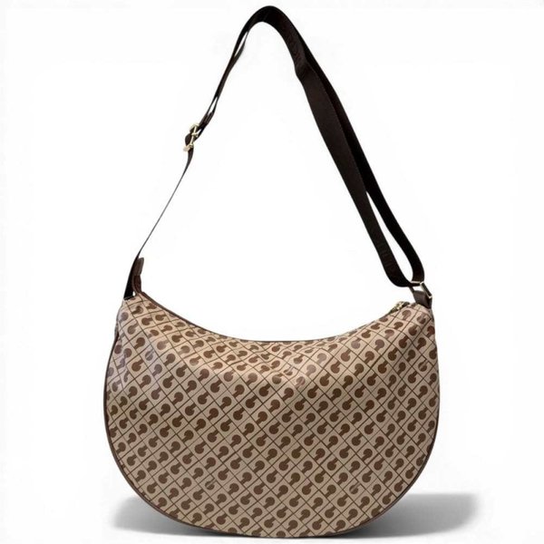 Gherardini Borsa Hobo Softy Donna Tabacco/Burro Piccola In Tessuto Softy-image