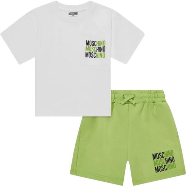 Completo Bambino Moschino HMG00R_LIME-image