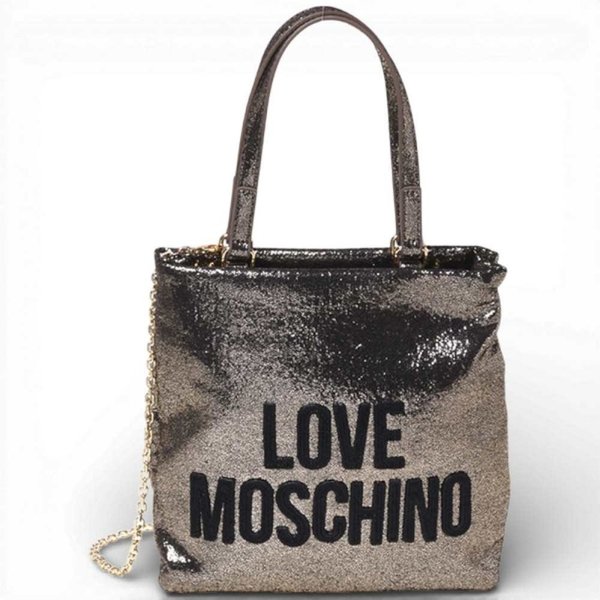 Love Moschino Borsa Soft Donna Oro In Tessuto-image