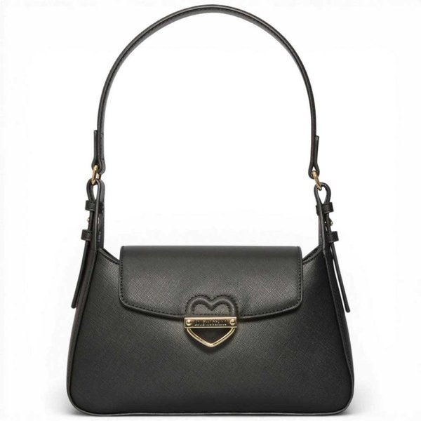 Love Moschino Borsa Shopping Logo Zip Donna Nero In Eco-Pelle-image