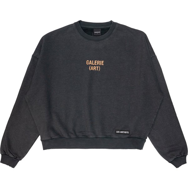 Felpa Uomo Les (Art)ists Paris Galerie Stone Wash Black