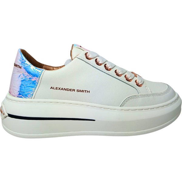 Scarpe Donna Alexander Smith Sneakers Lancaster Woman, Color White Iride-image