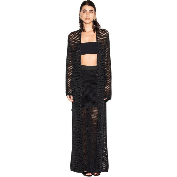 Cardigan Donna Akep Punto Rete Luxury-image