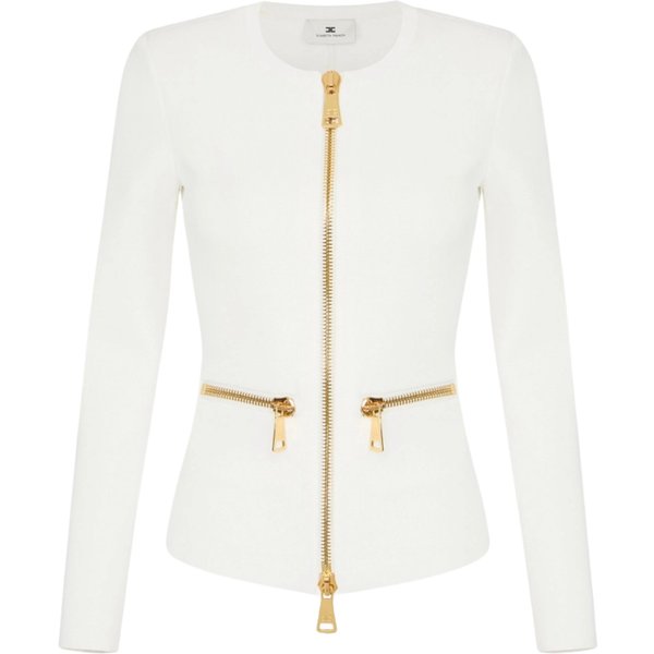 CARDIGAN IN MAGLIA ELISABETTA FRANCHI CON ZIP