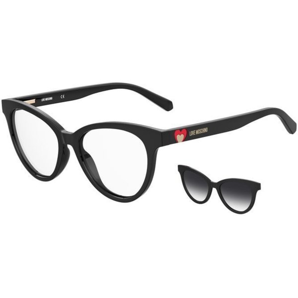Occhiali Da Vista Con Clip Love Moschino MOL051CS-807 Donna-image