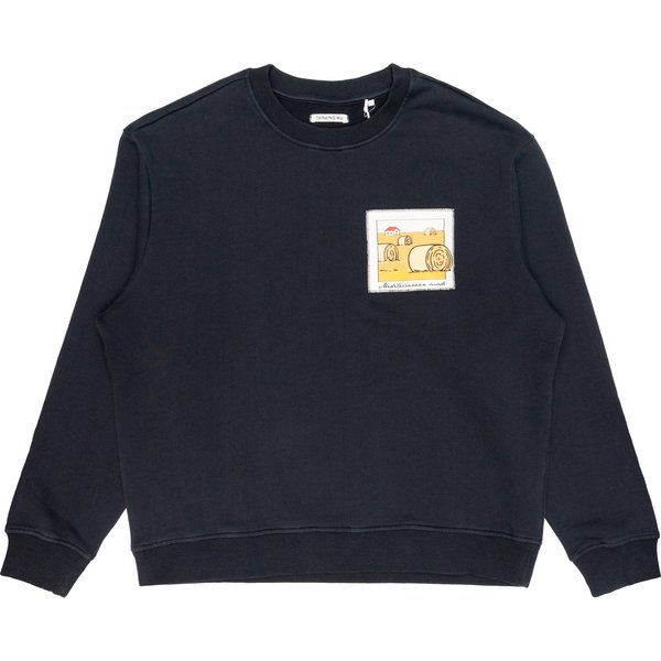 Felpa Uomo Thinking Mu Straw Camp Navy Leon-image