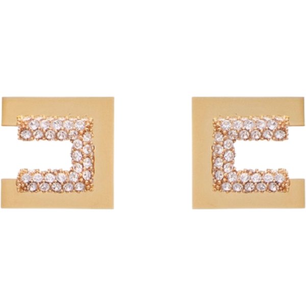 ORECCHINI ELISABETTA FRANCHI LOGO STRASS