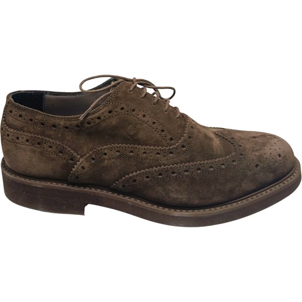 PB10303G9ECAM301 Pollini Uomo Camoscio Marrone