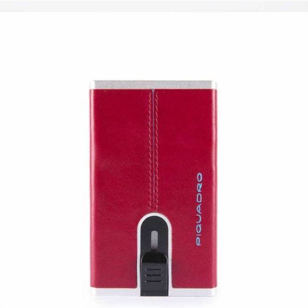 Portafoglio Piquadro Compact Walle Blue Square Uomo Rosso - PP4891B2R-R-image