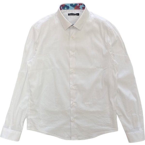 Daniele Alessandrini - Camicia Bianca/Fiori 1235C1180-image