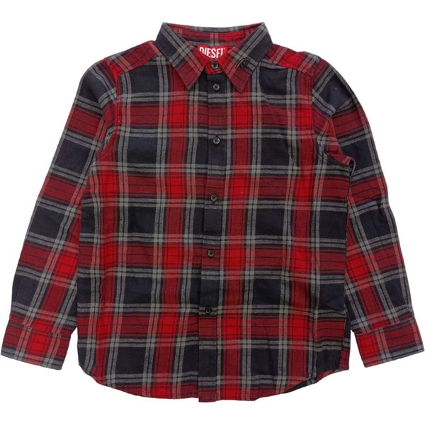 Diesel - Camicia Quadri K407 Rosso/nero - Cumbe Camicia J01363 KXBGH