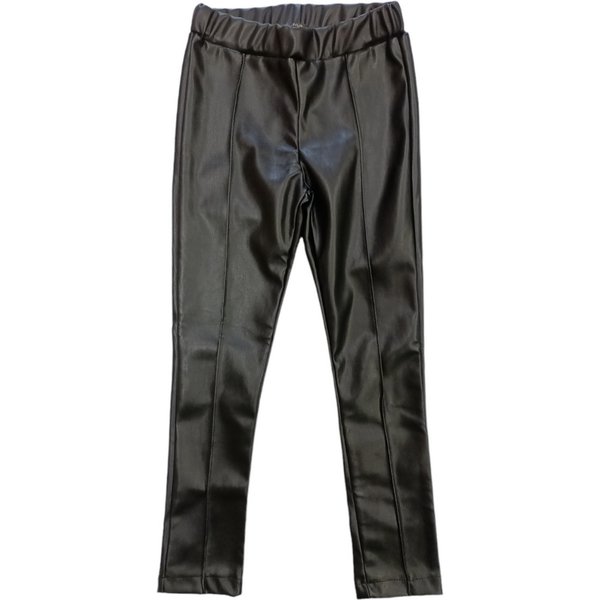 J'aime' - Pantalone Nero Ecopelle 4715G-PN