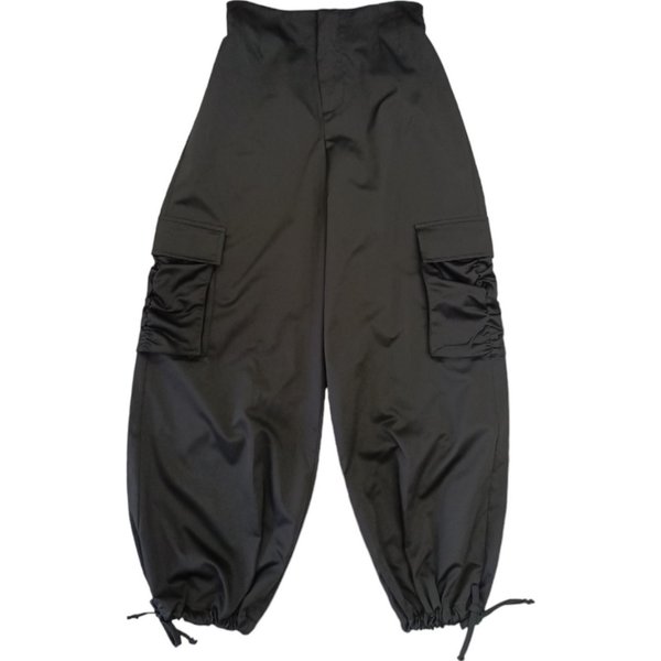 Naida - Pantalone Cargo Nero Lucido NAPA260