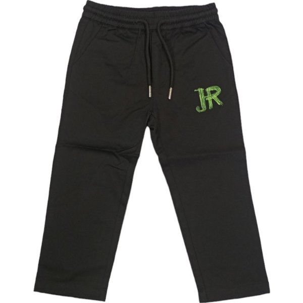 Richmond - Pantalone Nero Logo Lime RIP24121PANE-image
